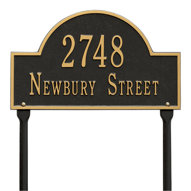 Arch Lawn Address Plaque - Two-Line