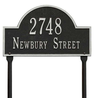 Arch Lawn Address Plaque - Two-Line