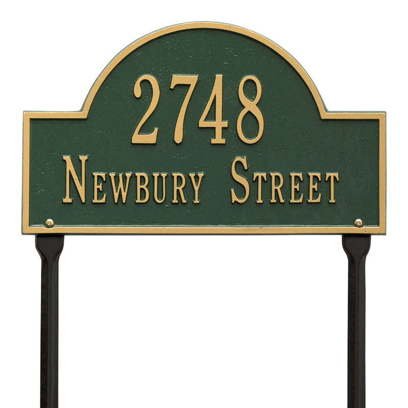 Arch Lawn Address Plaque - Two-Line