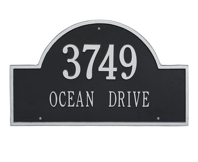Arch Wall Address Plaque - Estate Two-Line