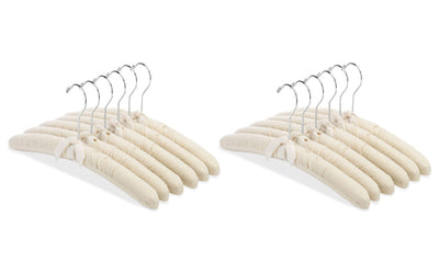 Padded Canvas Clothing Hangers