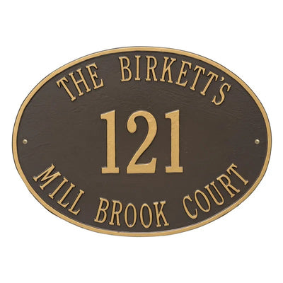 Hawthorne Estate 3-Line Personalized Plaque
