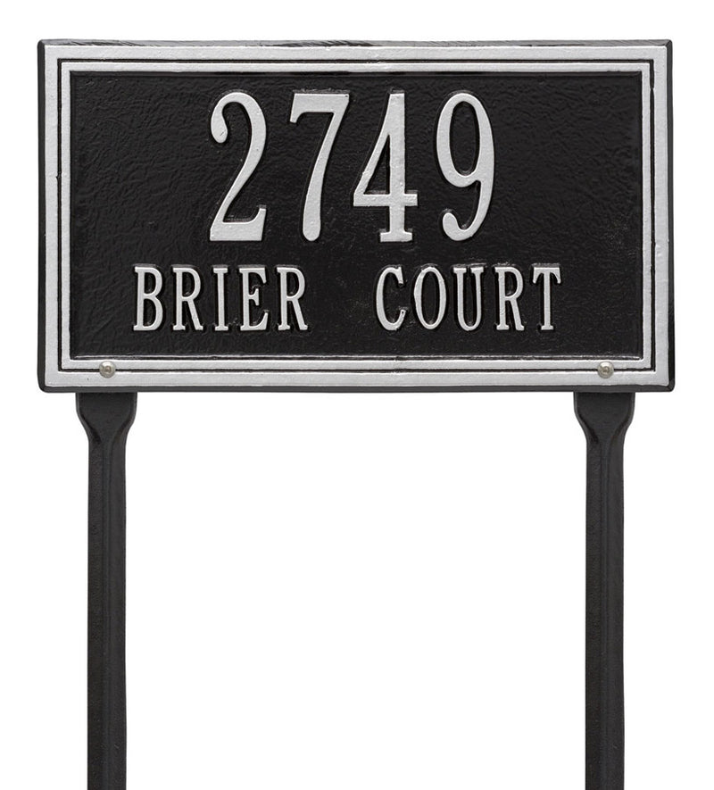 Standard Lawn Address Plaque - Double Line