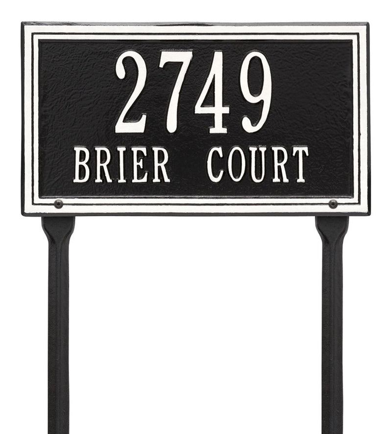 Standard Lawn Address Plaque - Double Line
