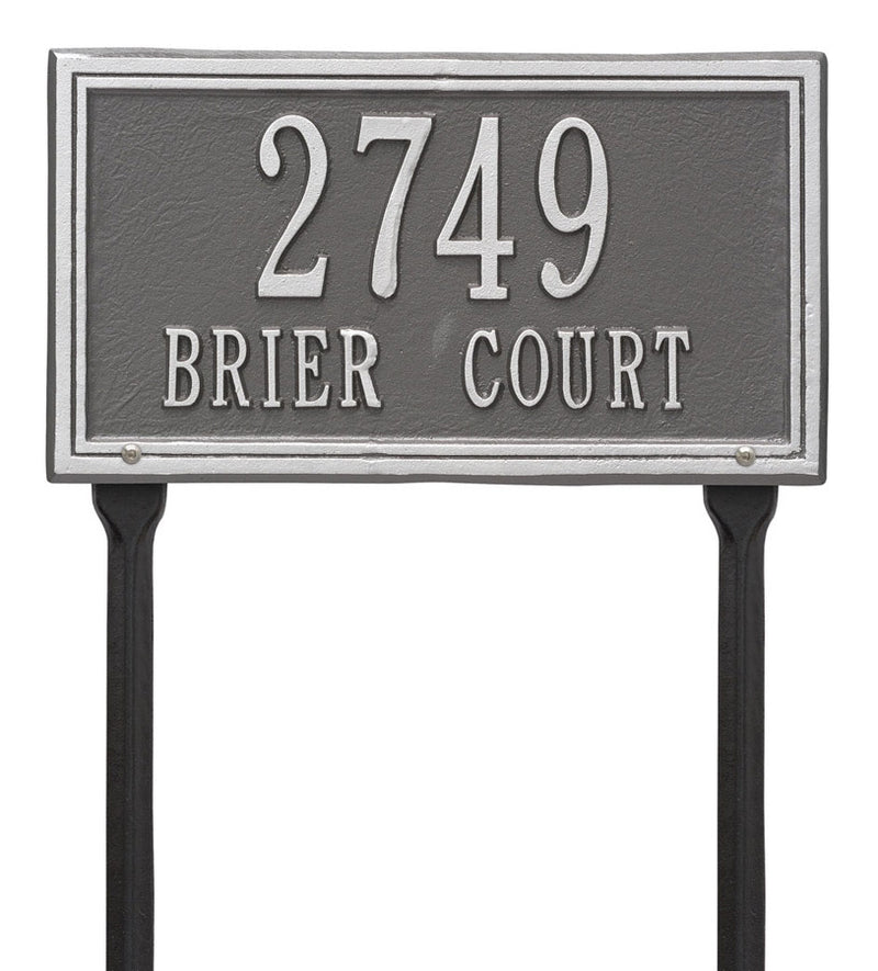 Standard Lawn Address Plaque - Double Line