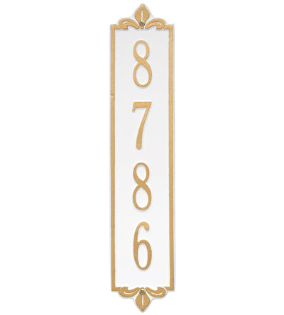 Lyon Vertical Home Address Plaque