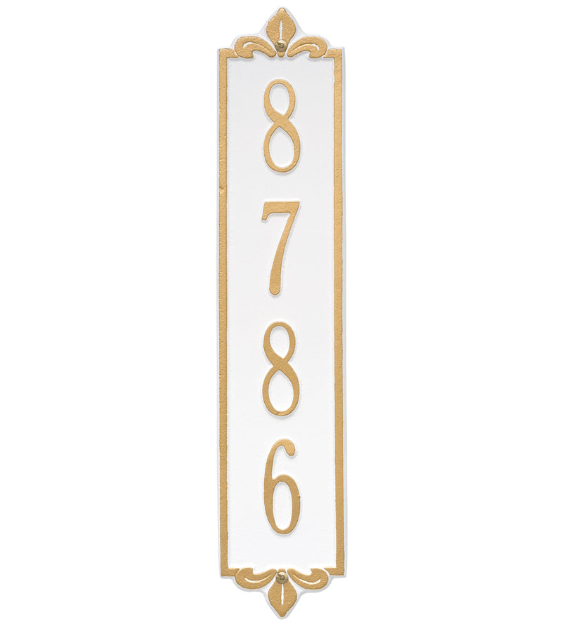 Lyon Vertical Home Address Plaque