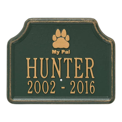 My Pal Memorial Dog Plaque