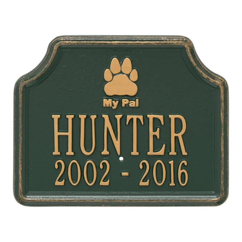 My Pal Memorial Dog Plaque