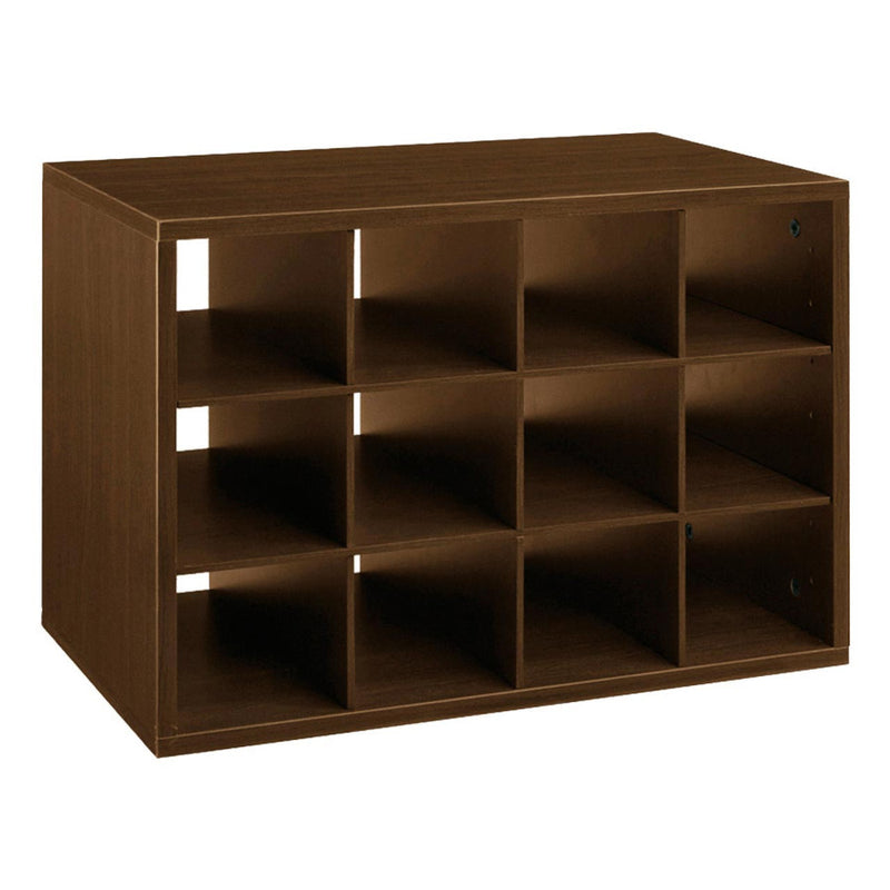 freedomRail O-Box Cubby Unit  - Chocolate Pear