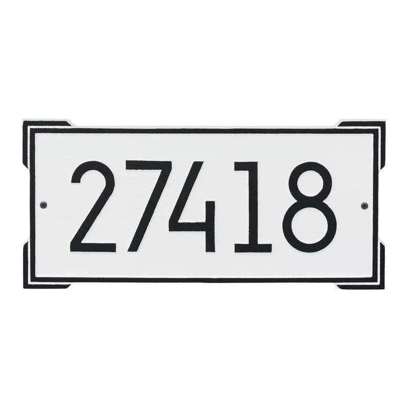 Roanoke Modern Wall Address Plaque