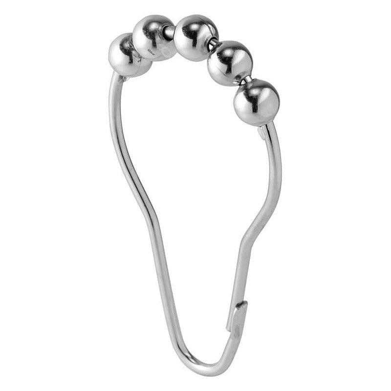 Roller Shower Curtain Rings - Chrome