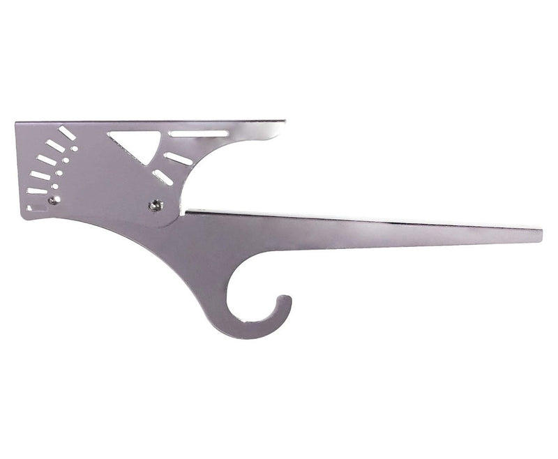 Sloped Ceiling Shelf and Rod Bracket - Chrome