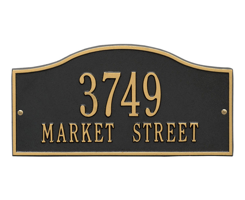Standard Two Line Address Plaque - Rolling Hills