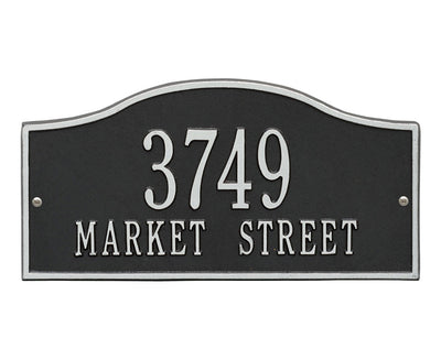 Standard Two Line Address Plaque - Rolling Hills