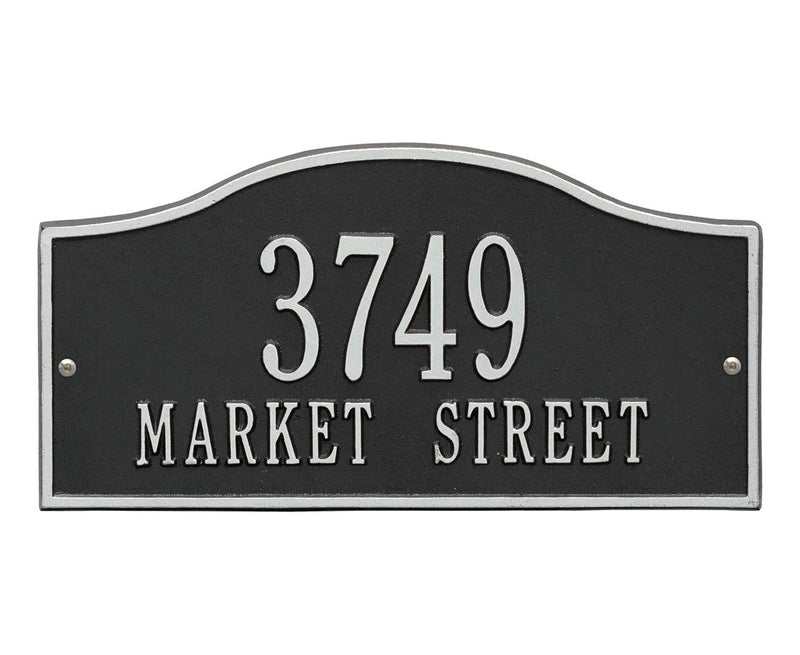 Standard Two Line Address Plaque - Rolling Hills