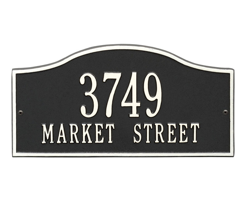 Standard Two Line Address Plaque - Rolling Hills