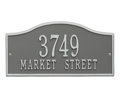 Standard Two Line Address Plaque - Rolling Hills