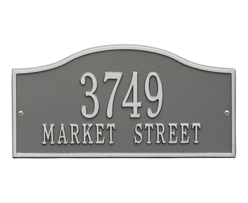 Standard Two Line Address Plaque - Rolling Hills