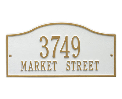 Standard Two Line Address Plaque - Rolling Hills