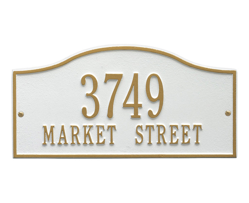 Standard Two Line Address Plaque - Rolling Hills
