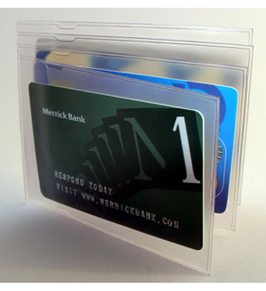 Clear Plastic Hipster Wallet Insert - 4 Windows – Organize-It