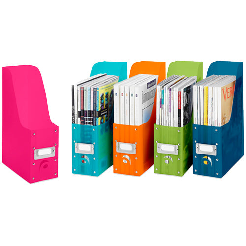 Colorful Plastic Magazine Organizers