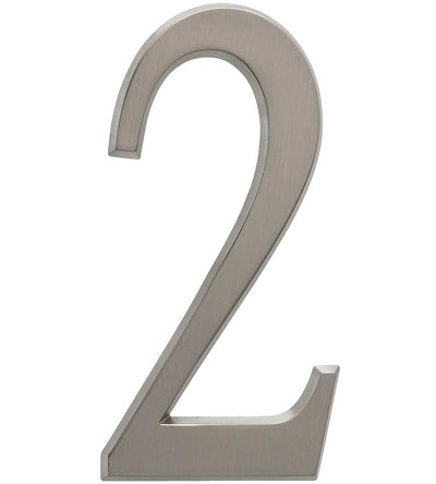 Design-It 4.75 Inch Numbers - Matte Silver