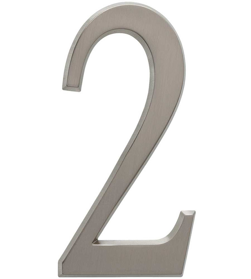 Design-It 4.75 Inch Numbers - Matte Silver