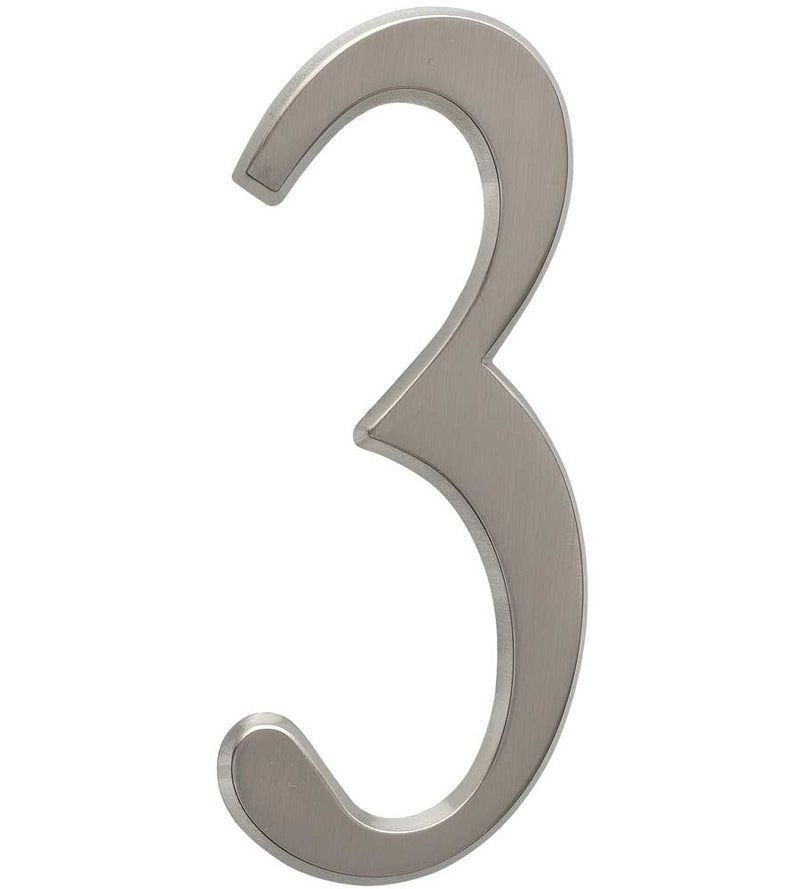Design-It 4.75 Inch Numbers - Matte Silver