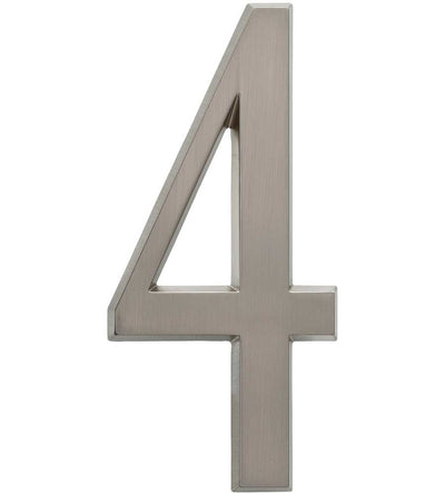 Design-It 4.75 Inch Numbers - Matte Silver