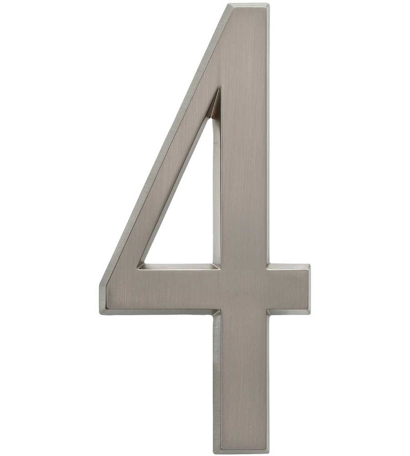 Design-It 4.75 Inch Numbers - Matte Silver