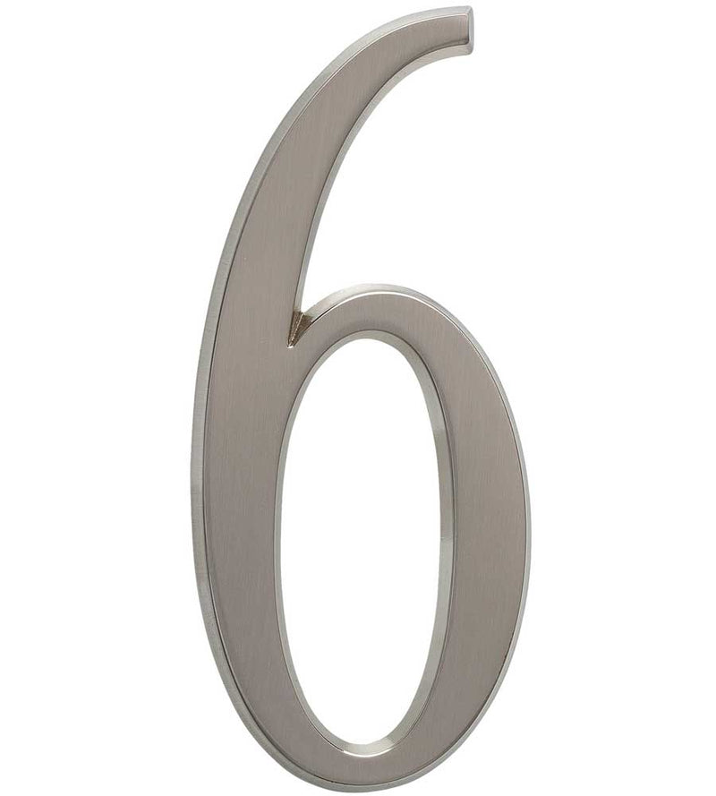 Design-It 4.75 Inch Numbers - Matte Silver