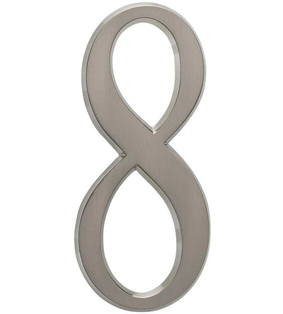 Design-It 4.75 Inch Numbers - Matte Silver
