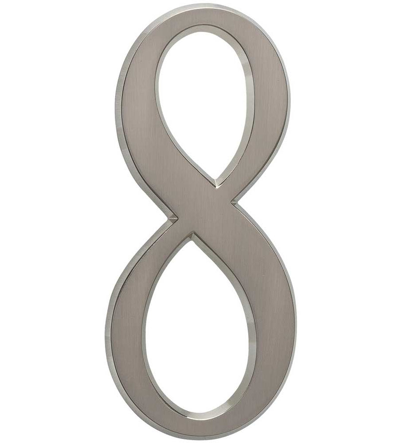 Design-It 4.75 Inch Numbers - Matte Silver