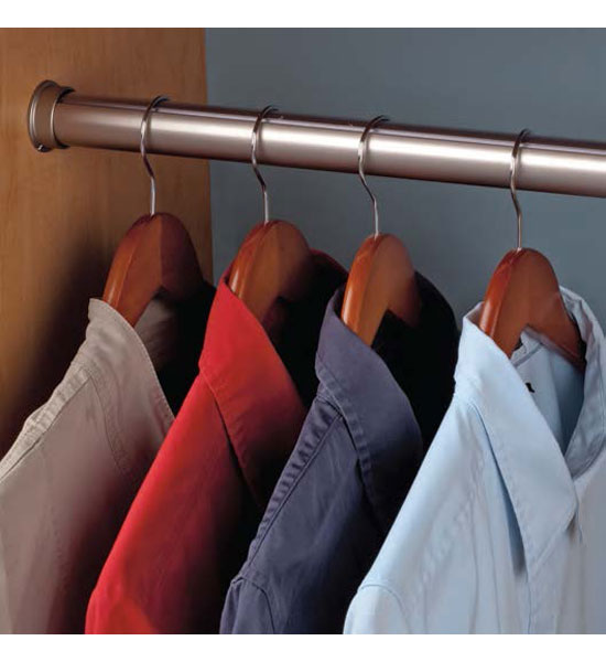 Elite Closet Rod - Nickel
