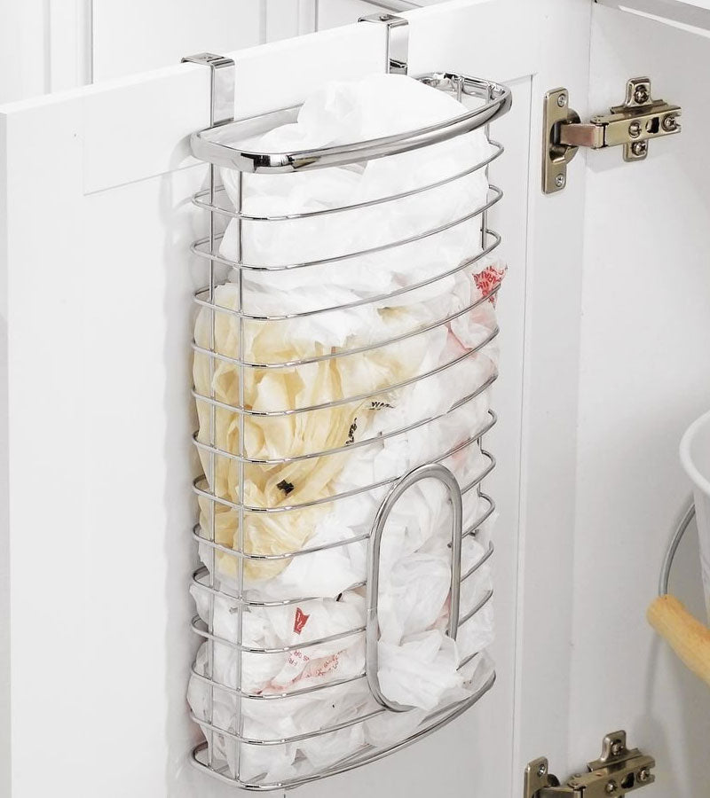 Axis Chrome Over Cabinet Plastic Bag Holder