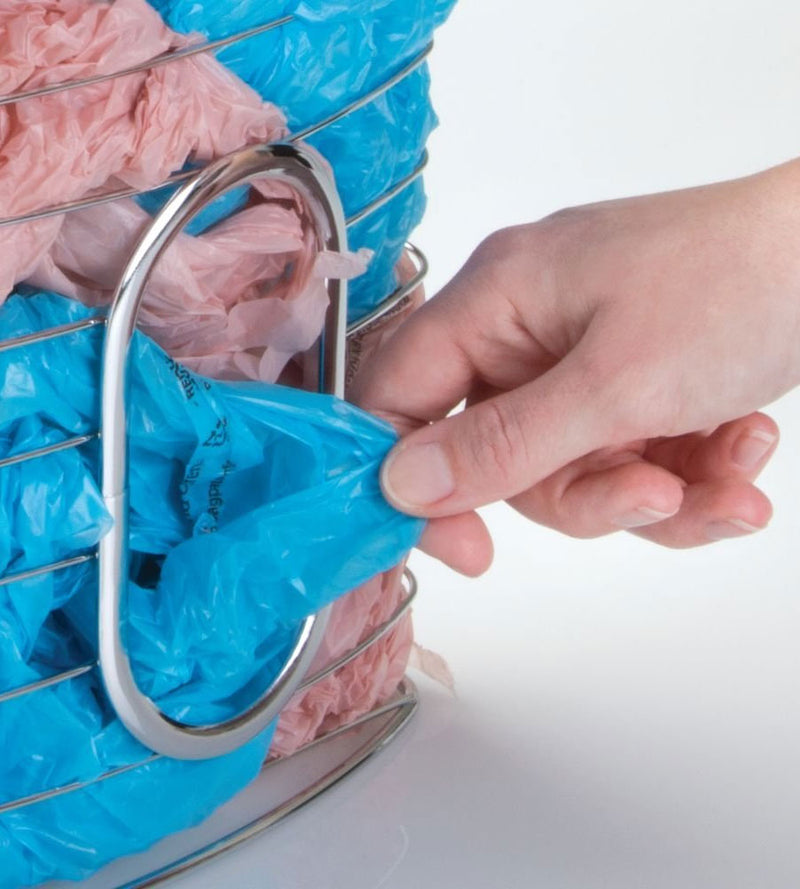 Axis Chrome Over Cabinet Plastic Bag Holder