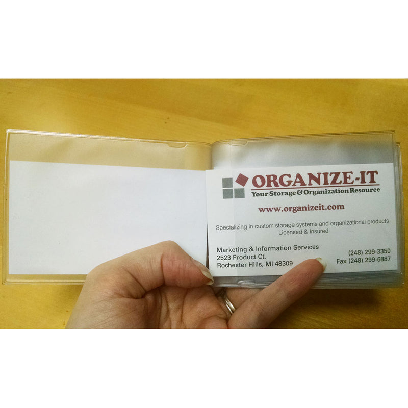 Clear Plastic Wallet Windows - Bi-Fold
