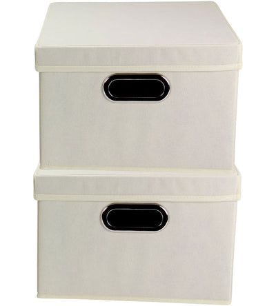 Collapsible Storage Box Set of 2 - Natural