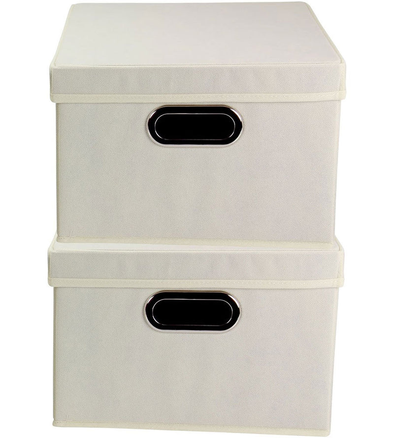 Collapsible Storage Box Set of 2 - Natural