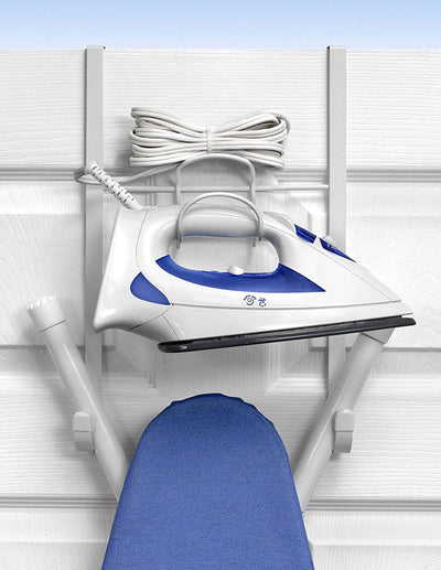 Over the Door Iron and Ironing Board Holder