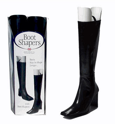 Plastic Boot Shapers and Hangers - Black
