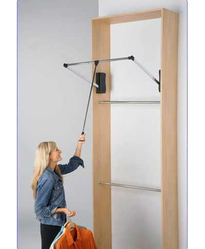 Heavy Duty Pull Down Closet Rod – Organize-It