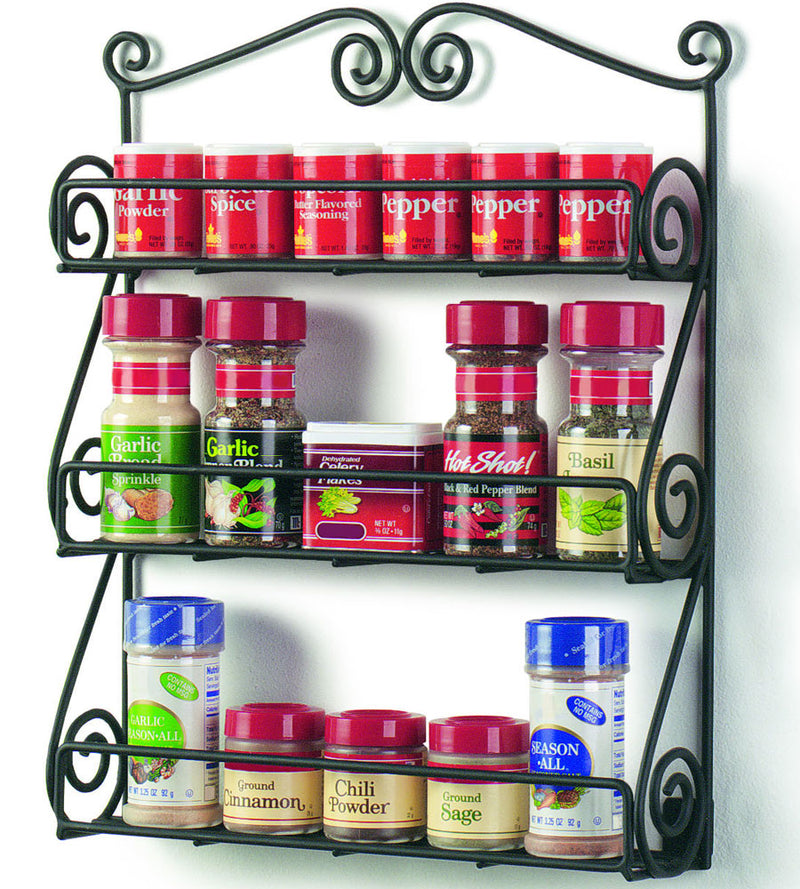Scroll Wall Mount Spice Rack