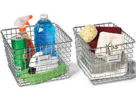 Chrome Wire Locker Storage Basket