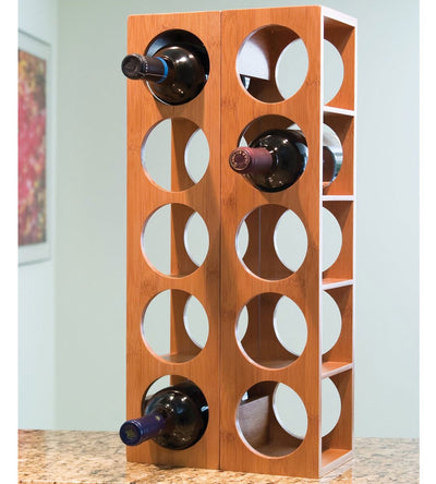 Stackable Wine Rack - Bamboo