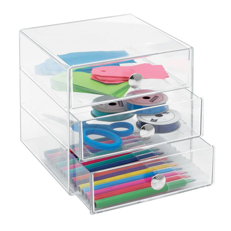 Three-Drawer Acrylic Storage Chest