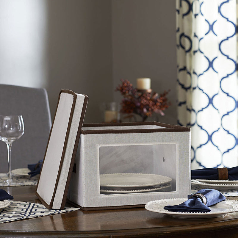 Dinner Service Storage Vision Canvas Dinner Plate Storage Box – Organize-It