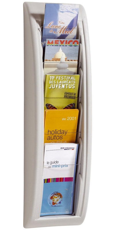Five Pocket Wall Mount Pamphlet Holder